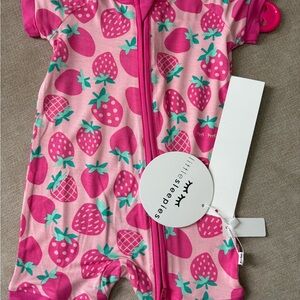 NWT little sleepies strawberries